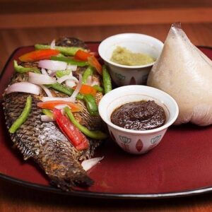 Grilled Tilapia With Banku