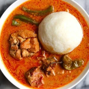 Banku With Peanut Butter Soup